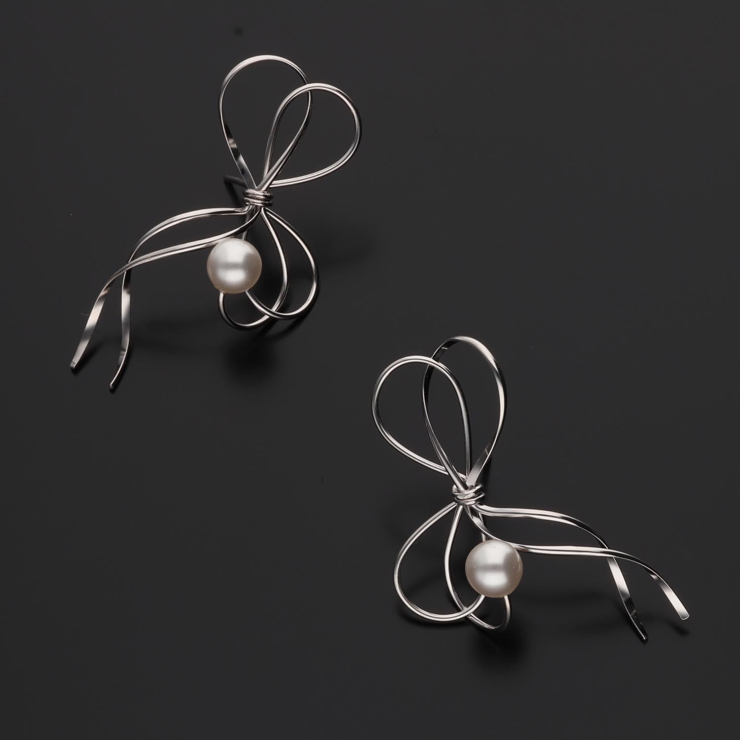 K14GF  結びのかたち  ピアス｜GFP1364WH