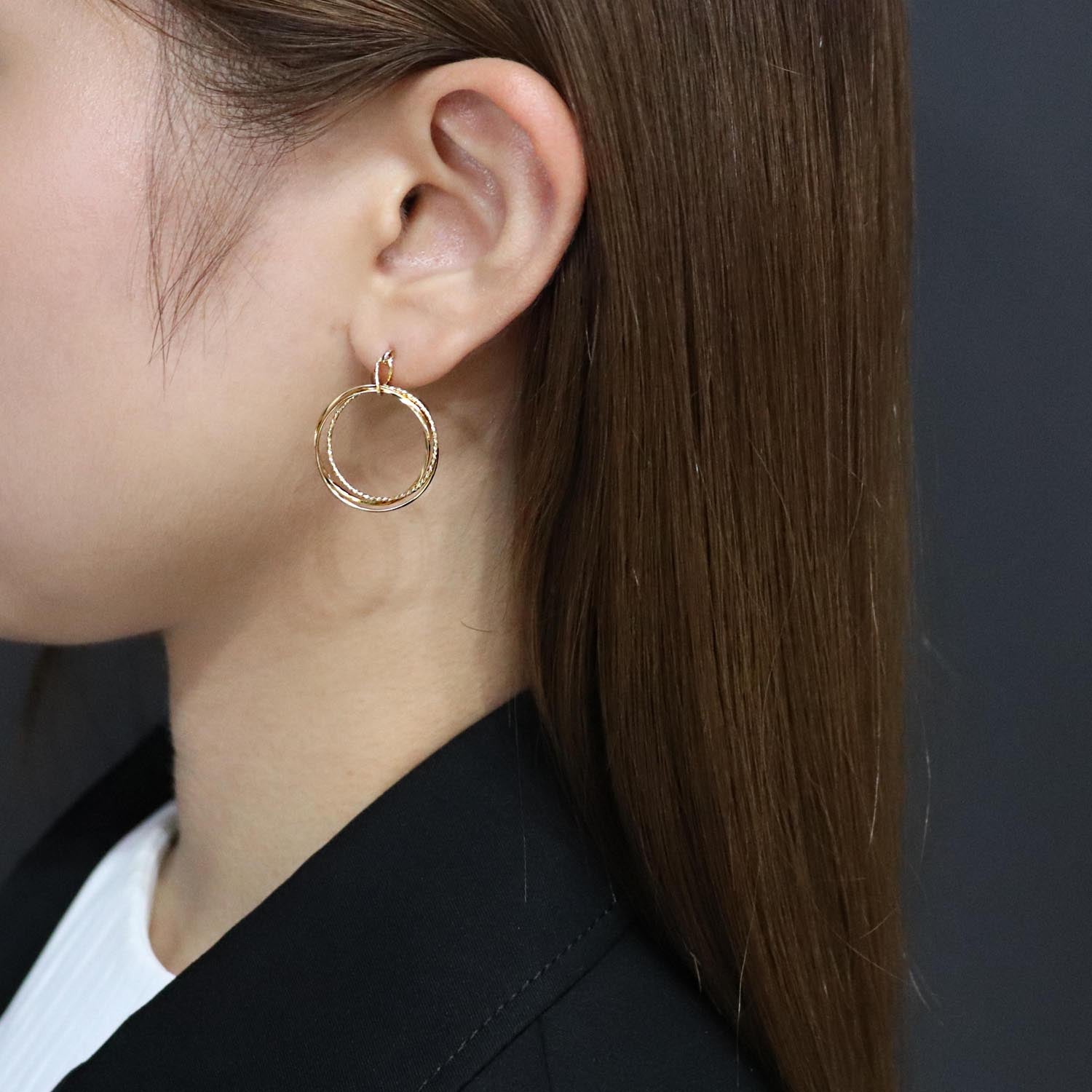 K14GF  水明の音いろ  ピアス｜GFP1365GD