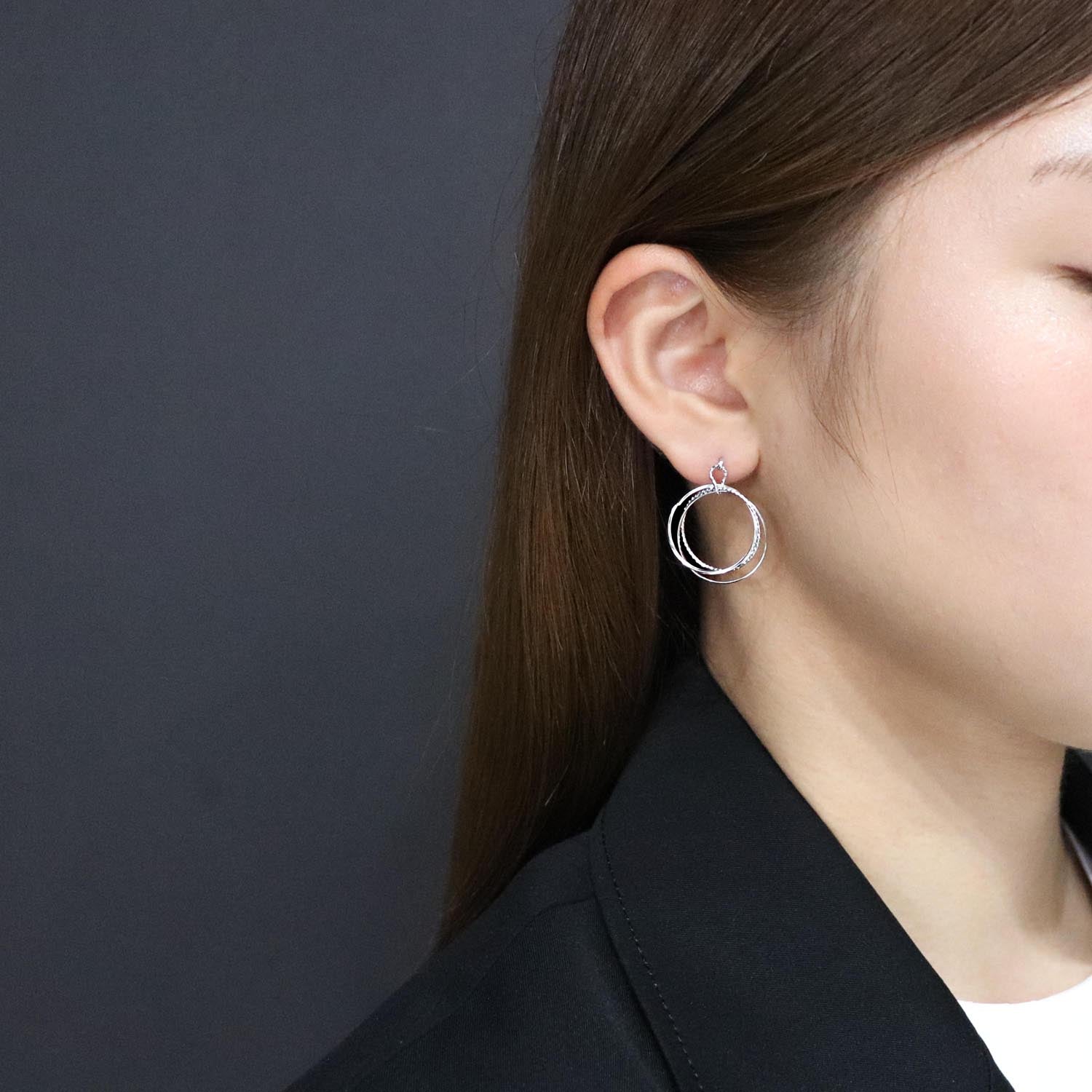 K14GF  水明の音いろ  ピアス｜GFP1365WH