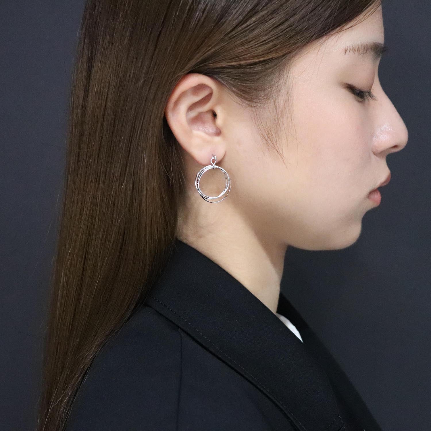 K14GF  水明の音いろ  ピアス｜GFP1365WH