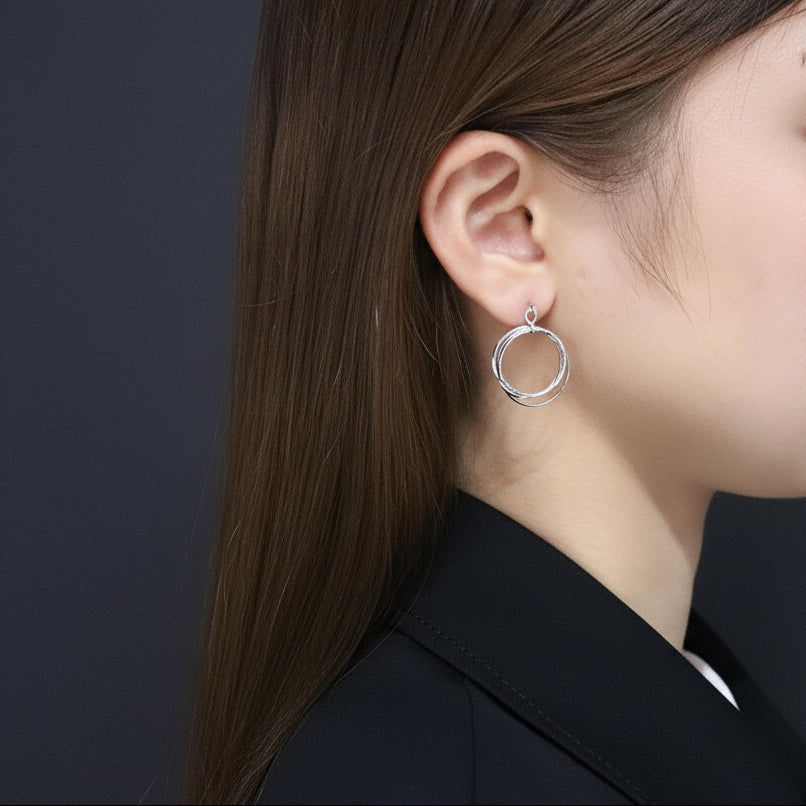 K14GF  水明の音いろ  ピアス｜GFP1365WH