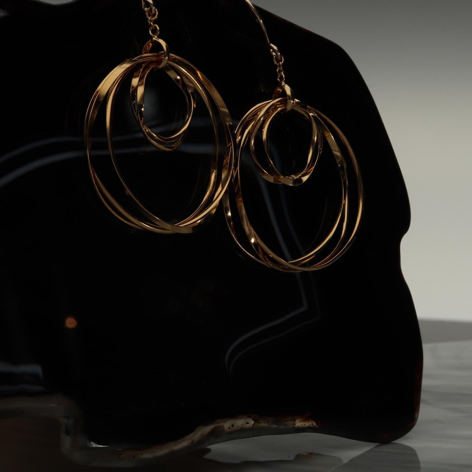 K14GF  波紋のなごみ  ピアス｜GFP1366GD